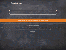 Tablet Screenshot of forgebow.com